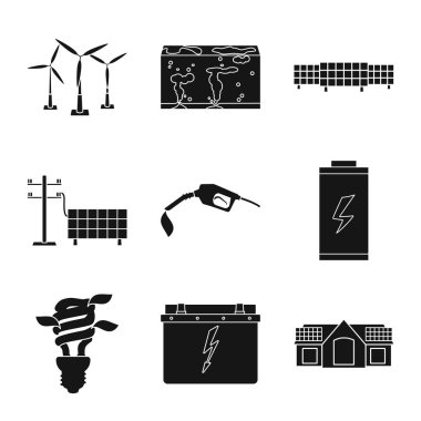 İklim ve alternatif simge izole nesne. Stok için iklim ve doğa vektör simgesi koleksiyonu.