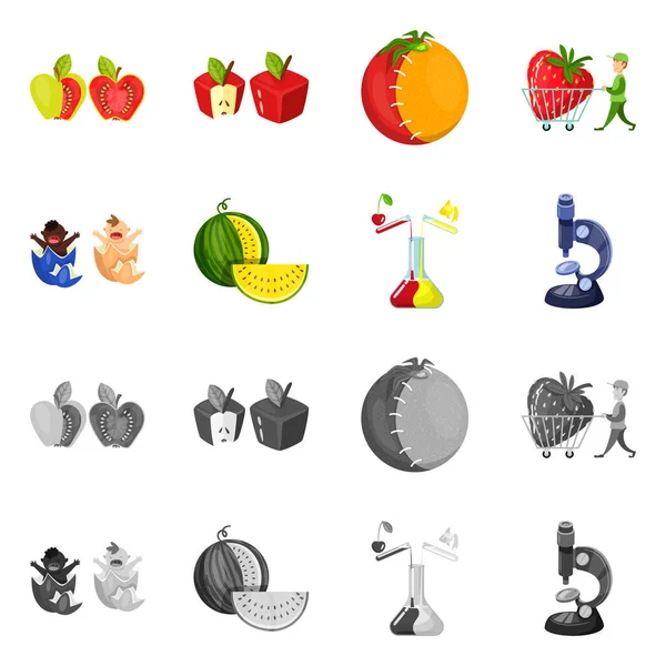 Test ve sentetik işareti vektör Illustration. Web test ve laboratuvar hisse senedi simgesi topluluğu.