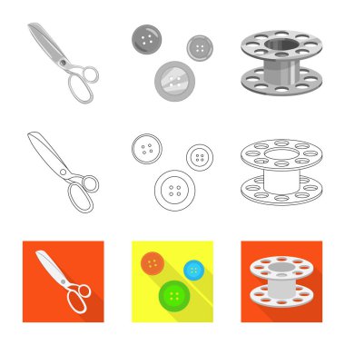 El sanatları ve el sanatları simge vektör tasarımı. Web için craft ve endüstri hisse senedi simgesi kümesi.