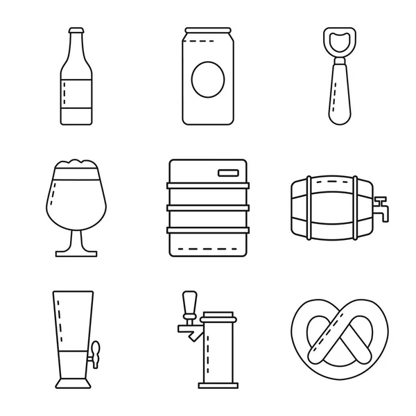 Isolated object of craft and pub sign. Set of craft and oktoberfest vector icon for stock. — Stock Vector