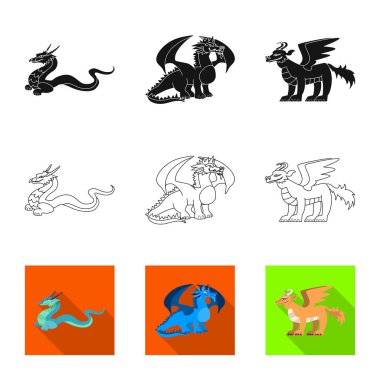 Efsane ve cadılar bayramı logosu vektör tasarımı. Web için efsane ve tarih stok sembolü koleksiyonu.