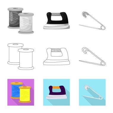 El sanatları ve el sanatları sembolü yalıtılmış nesne. Zanaat ve sanayi stok vektör çizim topluluğu.