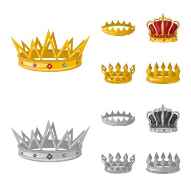 Ortaçağ yalıtılmış nesne ve asalet oturum açın. Ortaçağ topluluğu ve monarşi hisse senedi simgesi web için.