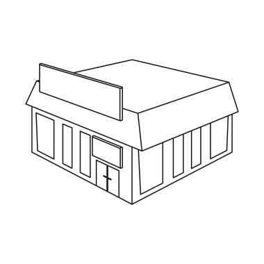 Kitapçı ve pazar sembolü izole nesne. Web için kitapçı ve ticari stok sembolü koleksiyonu.