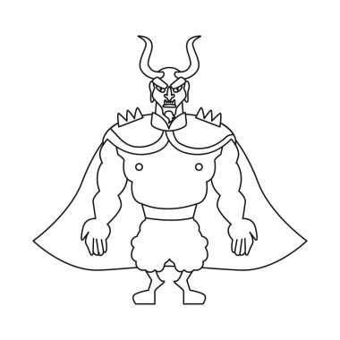 Şeytan ve insan logosunun izole nesnesi. Stok için şeytan ve şeytan vektör simgesi koleksiyonu.