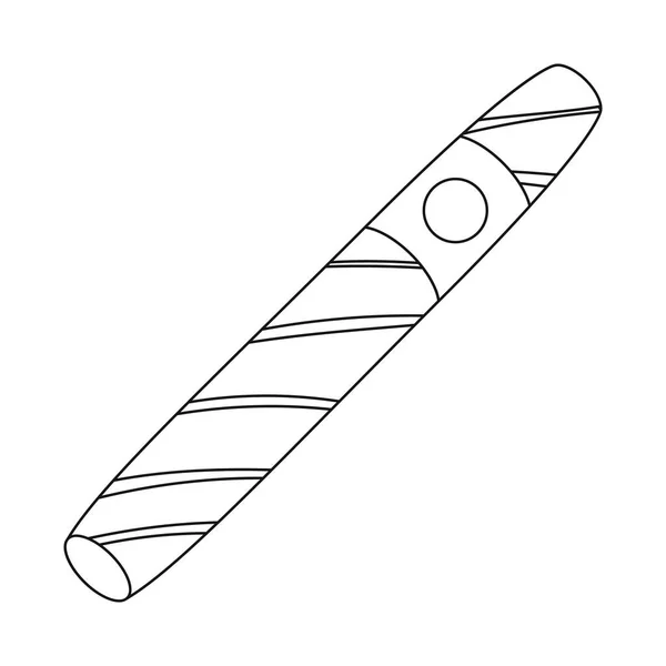 Ilustración vectorial de puro y logotipo cubano. Colección de cigarros y nicotina símbolo de stock para la web . — Vector de stock