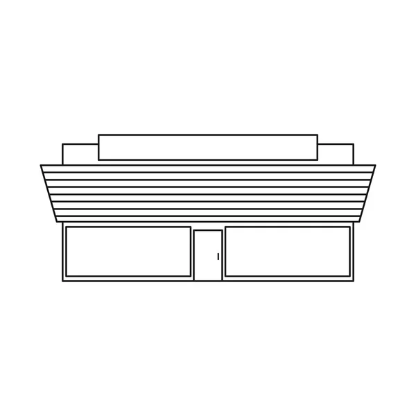 Vektor-Design von Laden- und Verbrauchermarktzeichen. Set von Shop- und Office-Vektor-Illustration. — Stockvektor