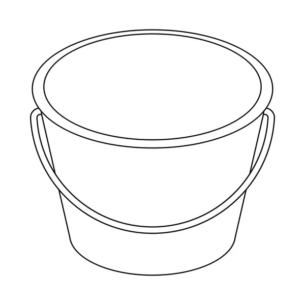 Projeto vetorial de plástico e balde ícone. Conjunto de plástico e ilustração vetorial de estoque vazio . —  Vetores de Stock