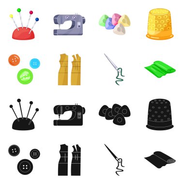 El sanatları ve el sanatları simge vektör Illustration. Web için craft ve endüstri hisse senedi simgesi kümesi.