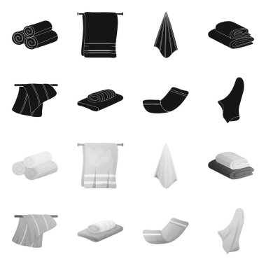 Yumuşak ve temiz sembolün vektör tasarımı. Yumuşak ve ev stok vektör çizim seti.