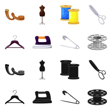 El sanatları ve el sanatları logo vektör Illustration. Web için craft ve endüstri hisse senedi simgesi kümesi.