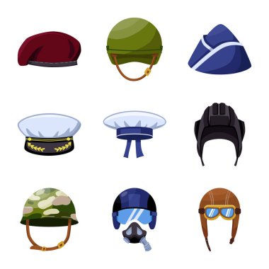 Ordu ve subay logosu vektör tasarımı. Ordu ve asker stok vektör illüstrasyon koleksiyonu.