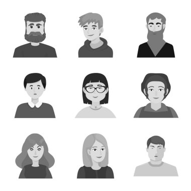 Meslek ve ofis sembolü vektör illüstrasyon. Stok lar için meslek ve moda vektör ikonu seti.