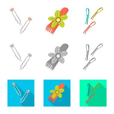 Güzellik ve moda ikonu yalıtılmış nesne. Güzellik ve hisse senedi için kadın vektör ikon koleksiyonu.