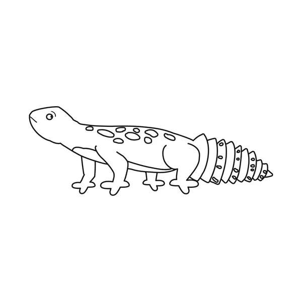 Ilustración vectorial de lagarto e icono azul. Conjunto de ilustración de vectores de lagarto y gateo . — Archivo Imágenes Vectoriales