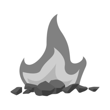 Blaze ve ateşli simge vektör tasarımı. Stok için yangın ve yakacak odun vektör simgesi koleksiyonu.