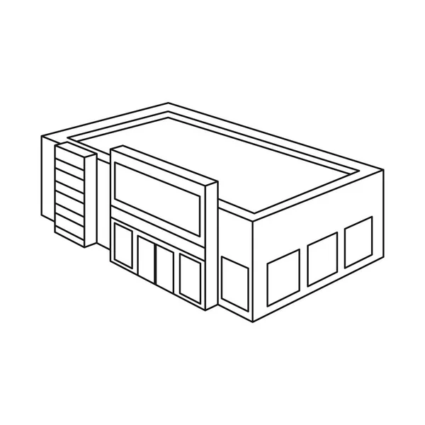 Vektor-Design von Laden und Molkerei-Symbol. Set von Shop und kommerziellen Vektor-Symbol für Aktien. — Stockvektor