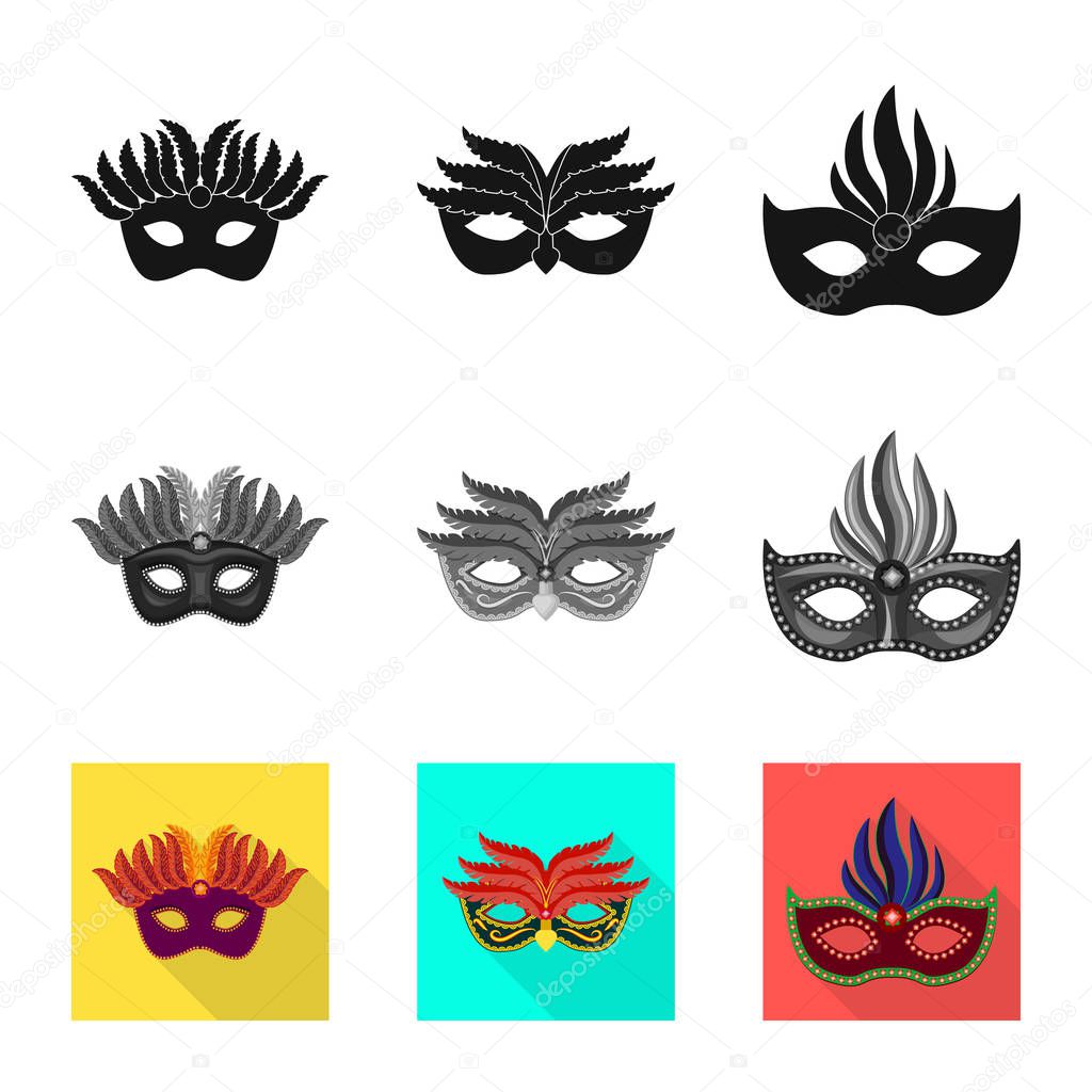 Vector illustration of luxury and celebration logo. Set of luxury and hide stock vector illustration.