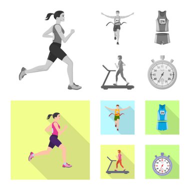 Spor ve kazanan logo vektör tasarımı. Spor ve fitness hisse senedi vektör çizim topluluğu.