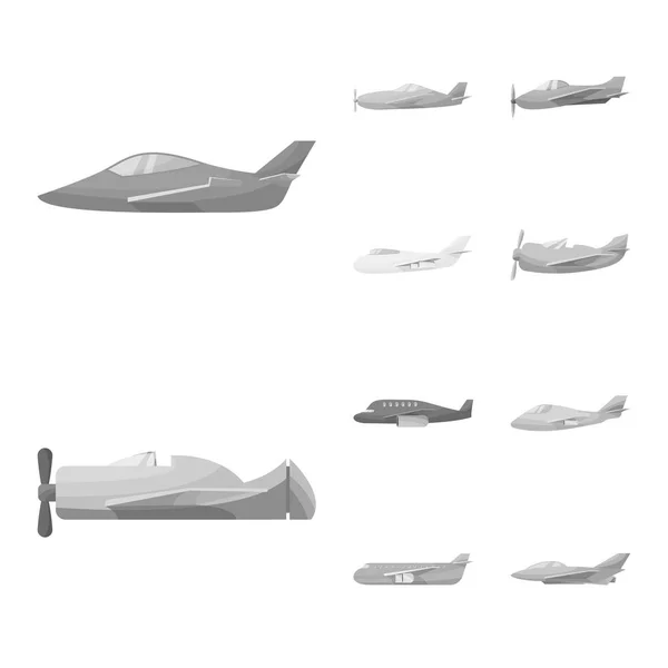 航空和航空图标的孤立对象。库存的航空和气道矢量图标集合. — 图库矢量图片