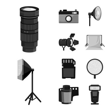 Profesyonel ve aksesuar işareti vektör illüstrasyon. Web için profesyonel ve iş stok sembolü kümesi.