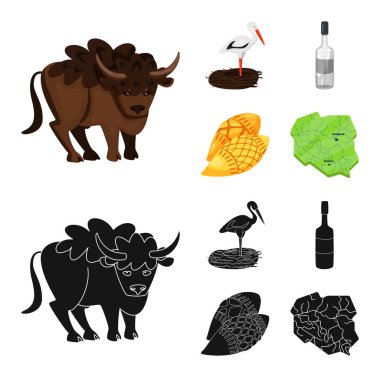 Vektör tasarımı geleneksel ve tur logosu. Geleneksel topluluğu ve Simgesel hisse senedi için simge vektör.