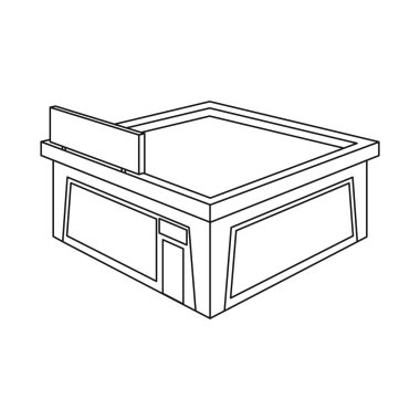 Dükkan ve giyim işareti Vektör illüstrasyon. Stok için mağaza ve windows vektör simgesinin toplanması.