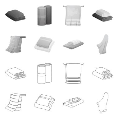 Yumuşak ve temiz logo vektör tasarımı. Stok için yumuşak ve ev selvektör simgesinin toplanması.