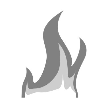 Alev ve parlama sembolüvektör illüstrasyon. Web için alev ve sıcak stok sembolü koleksiyonu.