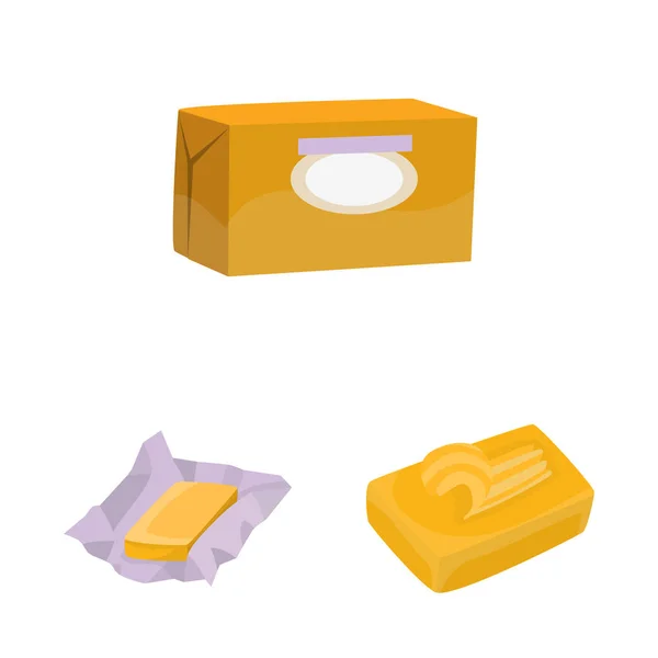Illustration vectorielle du logo alimentaire et laitier. Collecte de nourriture et icône vecteur de cholestérol pour le stock . — Image vectorielle