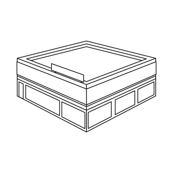 Isoliertes Objekt des Geschäfts und kommerziellen Symbols. Sammlung von Shop und Abteilung Vektor-Symbol für Aktien. — Stockvektor