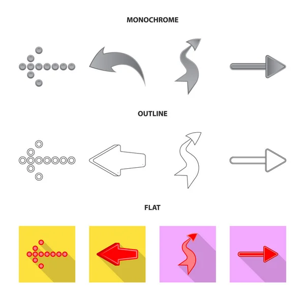 Απομονωμένο αντικείμενο του στοιχείου και το βέλος σύμβολο. Σύνολο στοιχείο και κατεύθυνση σύμβολο μετοχής για το web. — Διανυσματικό Αρχείο