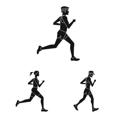 Sağlık ve fitness işareti vektör tasarımı. Sağlık ve sprint stok vektör illüstrasyon koleksiyonu.