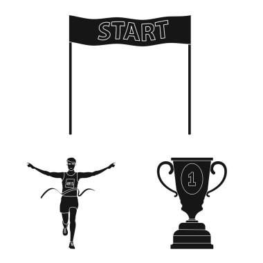 Sağlık ve fitness logosu vektör illüstrasyon. Sağlık ve sprint stok vektör illüstrasyon koleksiyonu.