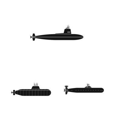 Teknoloji ve filo işareti izole nesne. Teknoloji ve Navy stok vektör çizim seti.