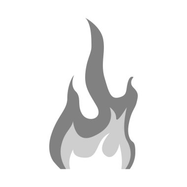 Alev ve sarı işareti vektör illüstrasyon. Stok lar için alev ve ışıltı vektör simgesi seti.