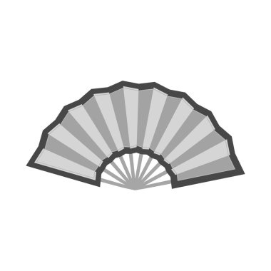 Fan ve oryantal sembolüizole nesne. Web için fan ve serin stok sembolü seti.