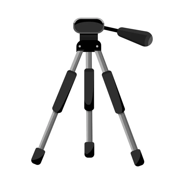 Isolated object of tripod and support symbol. Set of tripod and stand stock symbol for web. — Stock Vector