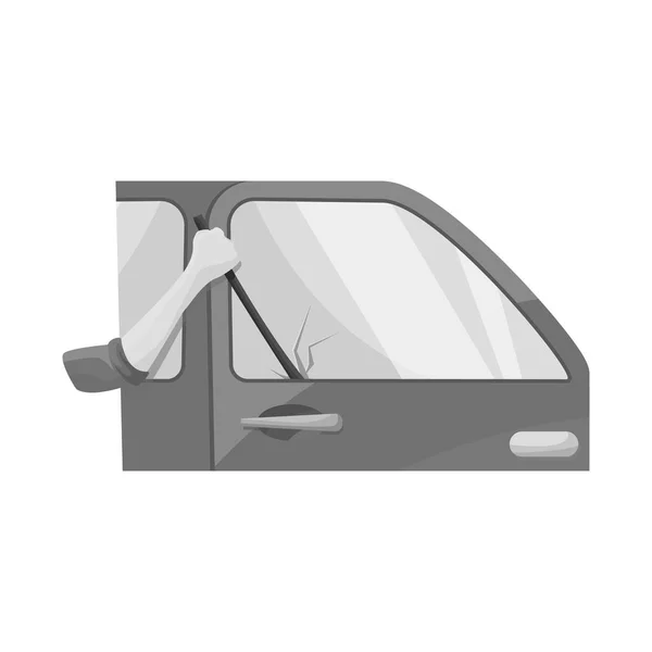 Objeto isolado de carro e símbolo de roubo. Conjunto de carro e auto símbolo de estoque para web . — Vetor de Stock
