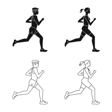 Spor ve kazanan simgesi yalıtılmış nesne. Hisse senedi için spor ve fitness vektör simge kümesi.