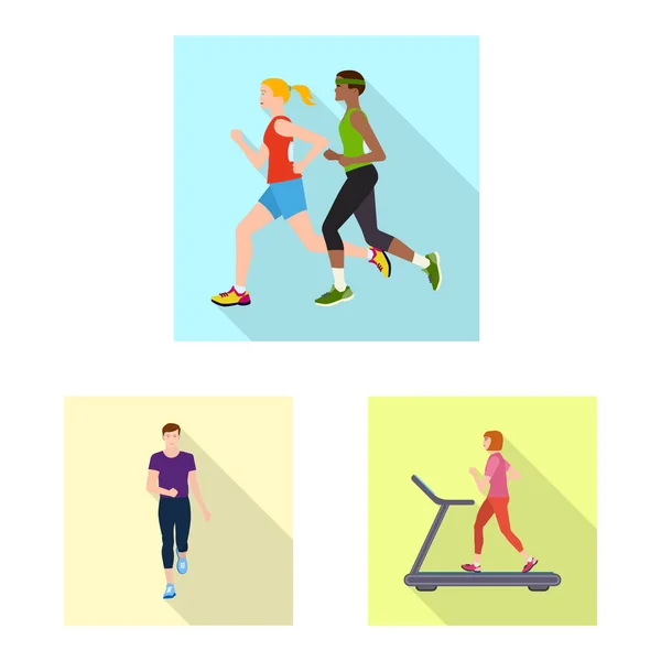 Illustration vectorielle du sport et logo du vainqueur. Collection d'illustration vectorielle de stock de sport et de fitness . — Image vectorielle