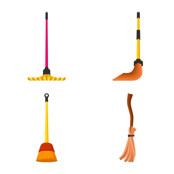 Ilustração vetorial do equipamento e do ícone do trabalho doméstico. Conjunto de equipamentos e ícone de vetor limpo para estoque . —  Vetores de Stock