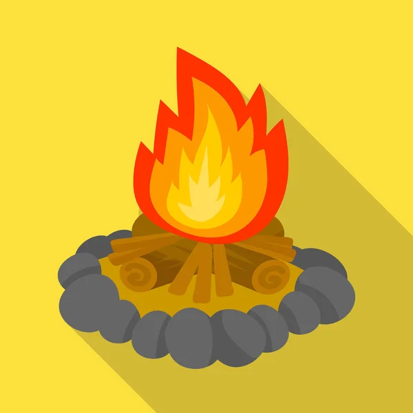 Geïsoleerd voorwerp van vlam en licht teken. Set van vlam en brand voorraad symbool voor web. — Stockvector