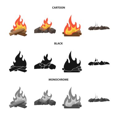 Tehlike ve turizm işareti Vektör illüstrasyon. Stoklar için tehlike ve yürüyüş vektör simgesi kümesi.