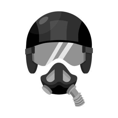 Şapka ve askeri işareti vektör tasarımı. Şapka ve asker stok vektör illüstrasyon seti.