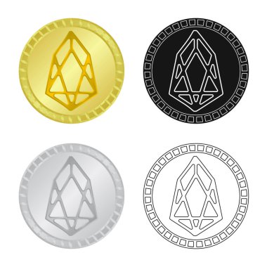 Bytecoin ve sanal işareti vektör illüstrasyon. Bytecoin ve teknoloji stok vektör illüstrasyon koleksiyonu.