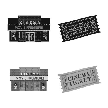 Televizyon ve filme simge vektör tasarımı. Televizyon ve web için hisse senedi simgesi ile ilgilenen koleksiyonu.