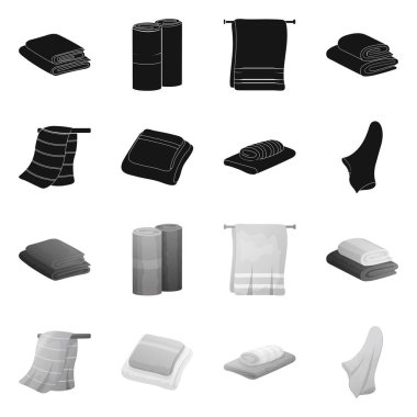 Yumuşak ve temiz sembolün vektör çizimi. Web için yumuşak ve ev stok sembolü koleksiyonu.