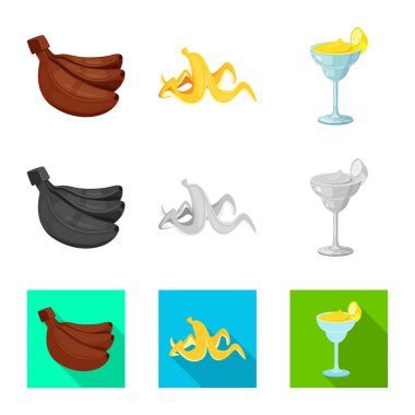 Doğal ve vejetaryen sembolü vektör tasarımı. Doğal ve yeme hisse senedi simgesi için web topluluğu.