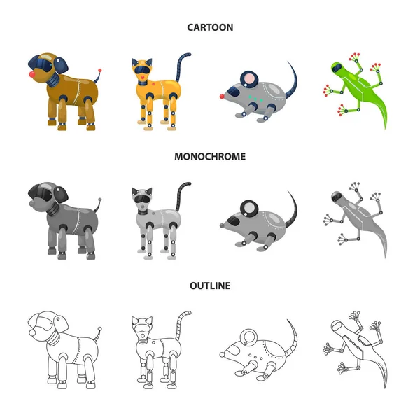 Illustration vectorielle du logo jouet et science. Collection de jouets et illustration vectorielle de stock de jouets . — Image vectorielle